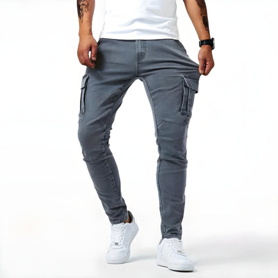Søren™ | Cargo Bukser i Denim Stretch