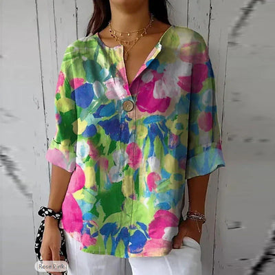 Cecilie - Floral Vintage Bluse